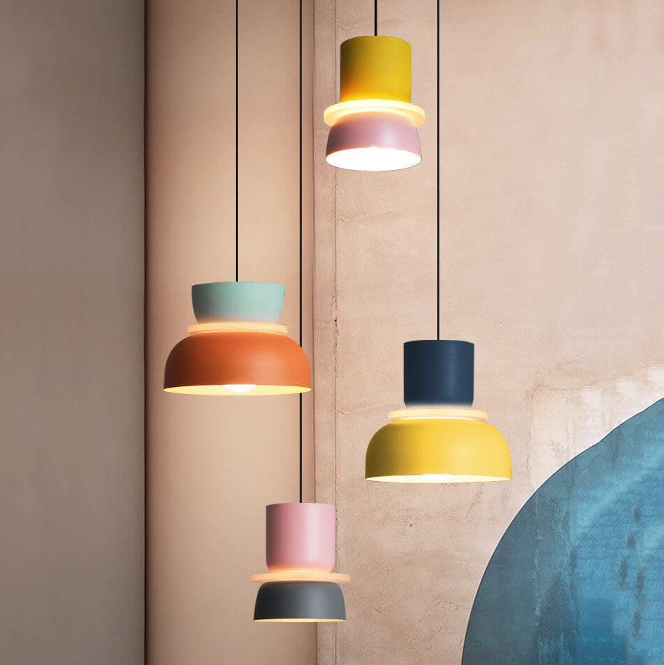 Hjemix | Nordic Colorful Macaron 1-Lys LED Pendellampe