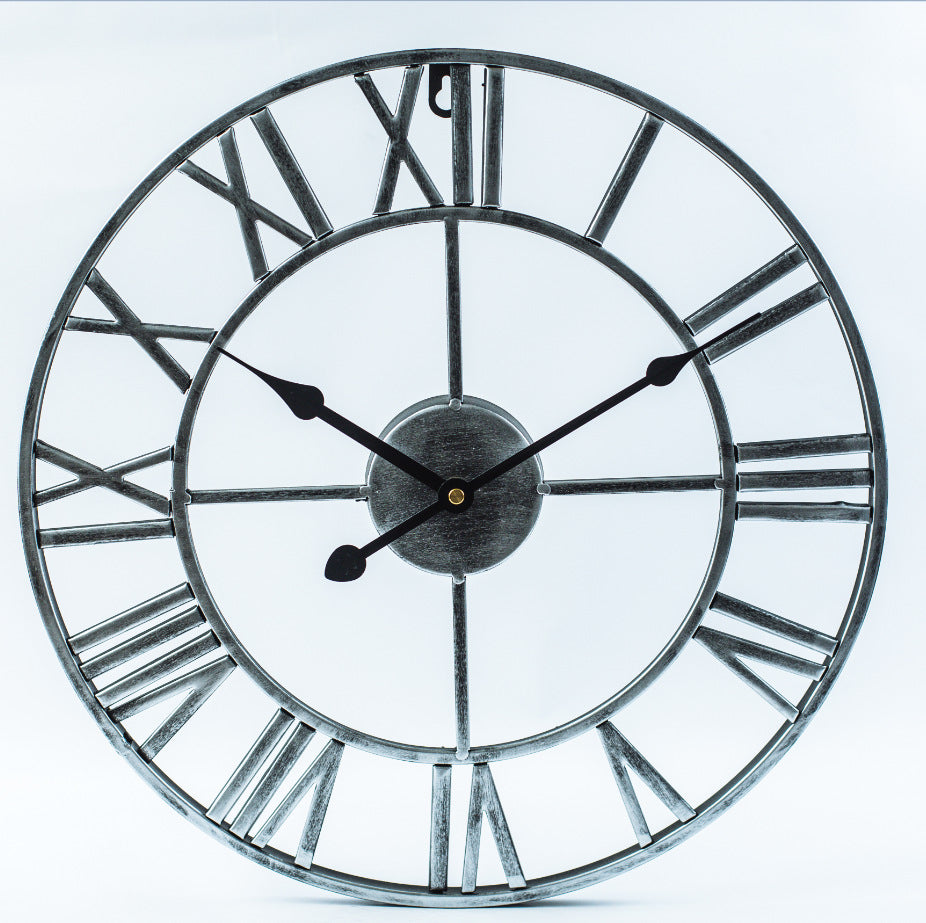 Hjemix | Vintage Jern Stor Retro Veggklokke