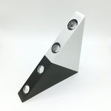 Hjemix | TriLumina Prism LED Vegglampe | Kreativ Pyramide Design | Aluminium & Akryl | Fargede Lysalternativer