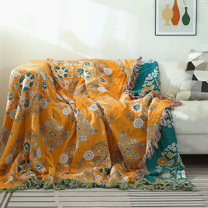 Hjemix | Cotton Queen Sengdekke Sofa Teppe