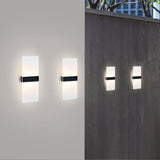 Hjemix | LumaZen Solar-Drevet LED Vegglampe | Værbestandig | Solcelledrevet Utendørsbelysning | Hage- og Terrasseinnredning