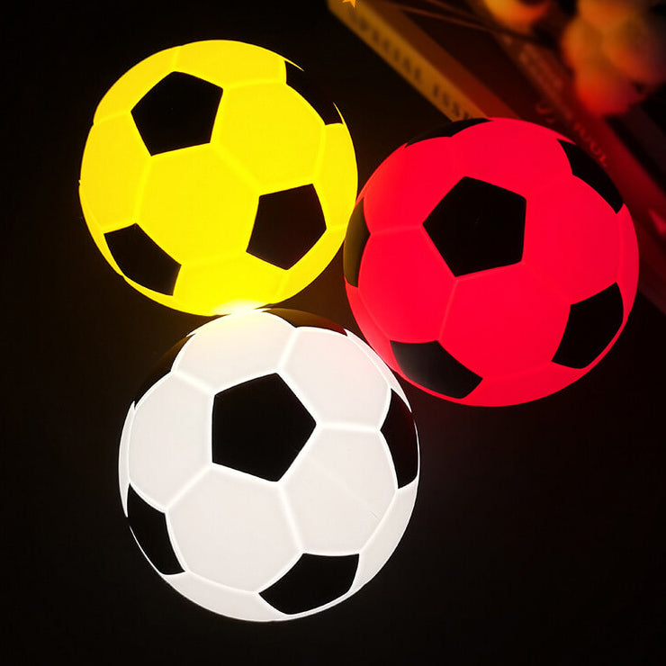Hjemix | Kreativ Fotball Silikon LED Nattlys USB Lading Bordlampe
