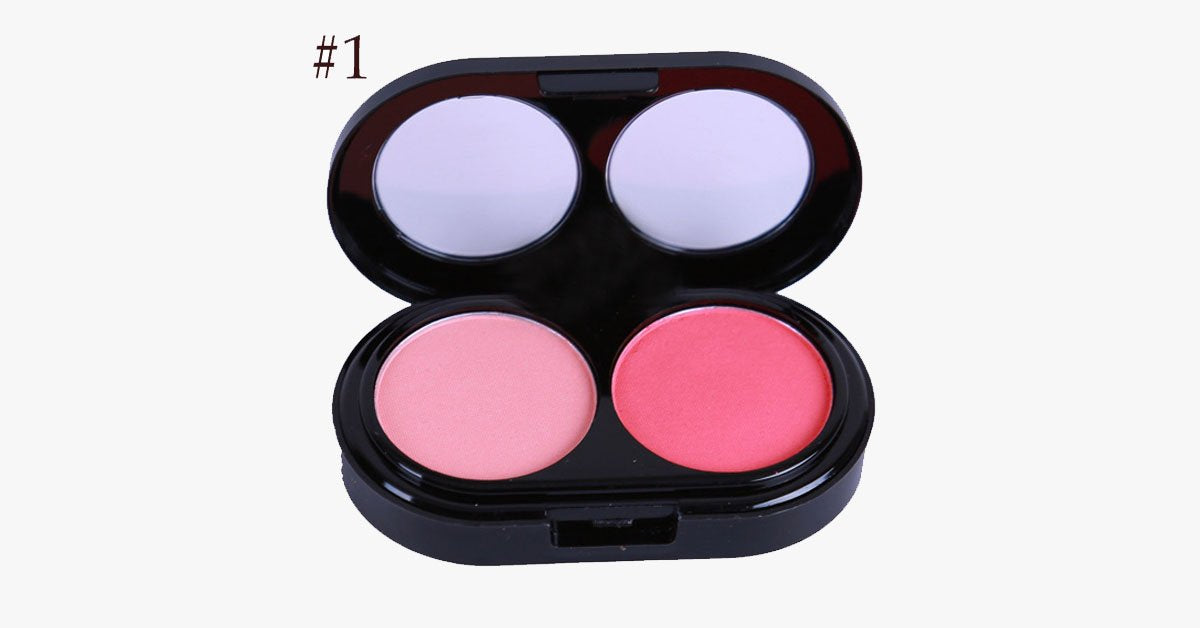 Hjemix | 2 Farger Blush Palette – Gi en rosafarget glød til kinnene dine