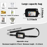 Hjemix | Justerbar telefon lanyard crossbody stropp med lommebok