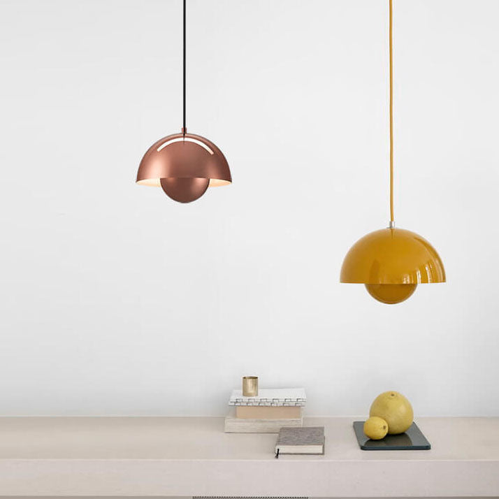 Hjemix | Nordic Macaron 1-Ly Half-Sirkel Kuppel Pendellampe
