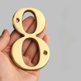 Hjemix | Tradisjonelle husnumre laget av solid messing