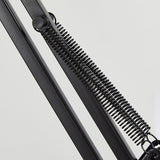 Hjemix | Moderne minimalistisk sammenleggbar bordlampe med lang arm og klemme laget av ABS med 1 lys for soverommet