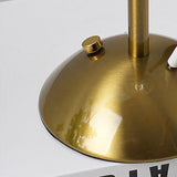 Hjemix | Moderne skandinavisk oppladbar jernstoff cone plisserte LED bordlampe for nattbord