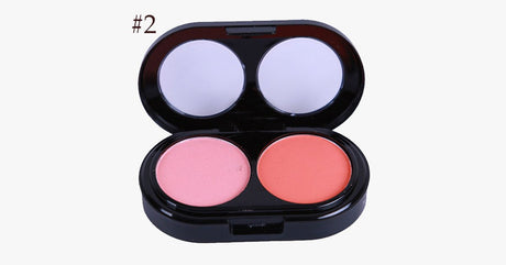 Hjemix | 2 Farger Blush Palette – Gi en rosafarget glød til kinnene dine