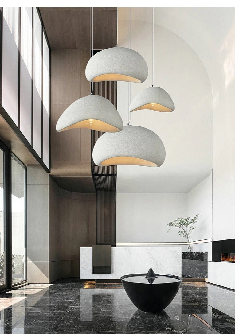 Hjemix | Japansk Wabi-Sabi Modern Minimalist Spisestue Kromelys Stue & Soverom Bar Hengende Dekorasjon Lampe