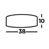 Hjemix | Grønn Fløyel & Opal Diffuser Vintage Rund Flush Trommel Lys 38cm