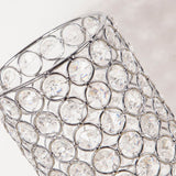 Hjemix | Krystallampe - Moderne nattlampe med kromfinish