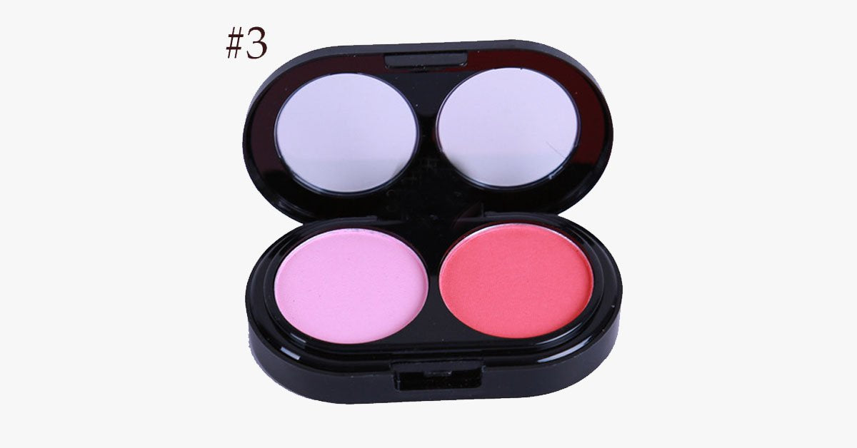 Hjemix | 2 Farger Blush Palette – Gi en rosafarget glød til kinnene dine