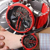 Hjemix | Rustfritt stål kronograf kvartsur