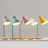 Hjemix | Lommelykt-formet svingbar bordlampe Macaron Metall 1-lampe nat lamp for barnerom