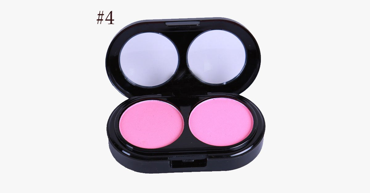 Hjemix | 2 Farger Blush Palette – Gi en rosafarget glød til kinnene dine