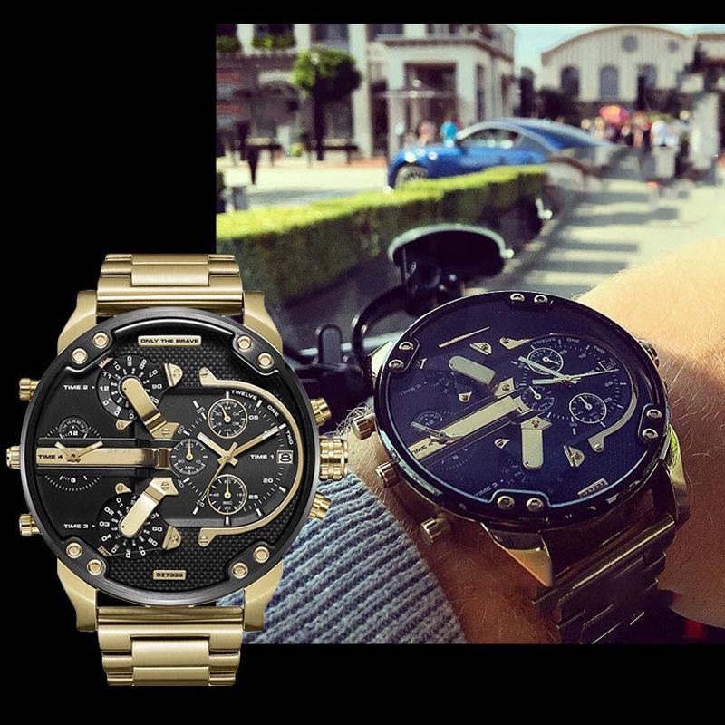 Hjemix | Rustfritt stål kronograf kvartsur