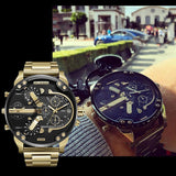 Hjemix | Rustfritt stål kronograf kvartsur