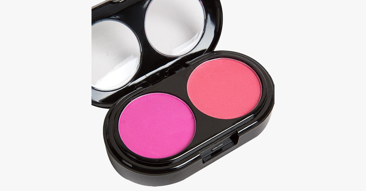 Hjemix | 2 Farger Blush Palette – Gi en rosafarget glød til kinnene dine