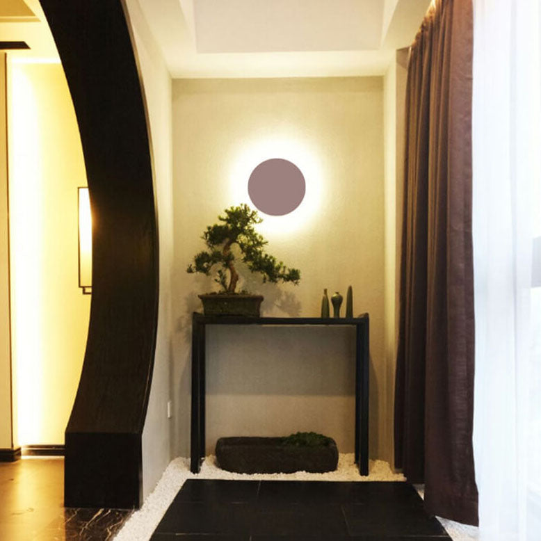 Hjemix | GlowOrb Minimalistisk Rund LED Vegglampe | Fargevariasjon | Dimmbar Lys