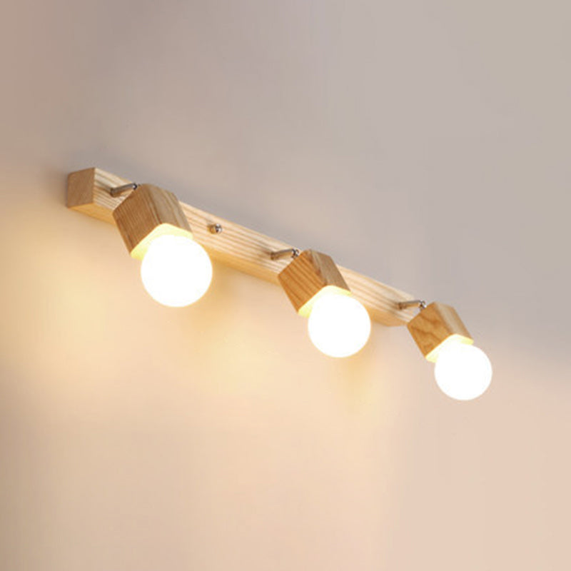 Hjemix | Moderne Tre Sminkespeil Lys Justerbar Veggarm Bad Sminke Vegglamper