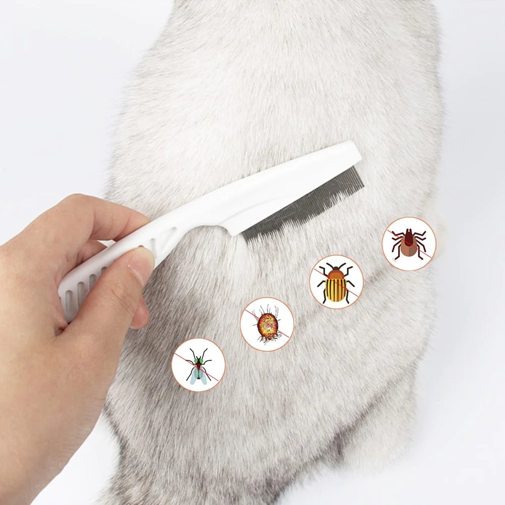 Hjemix | Multifunksjonell Pet Hair Comb Flått- og Tåre Flekkfjerning