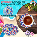 Hjemix | Diamond Crafts Coaster Diamond Painting Coaster (Mandala)