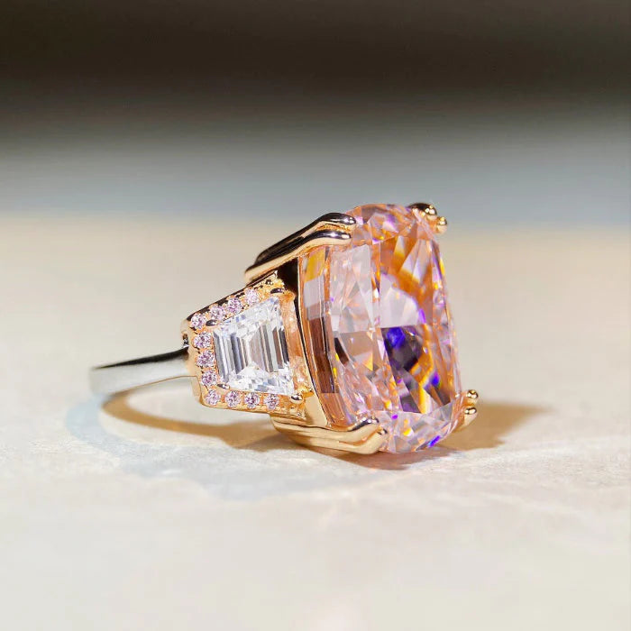 Hjemix | Tre Steins Brilliant Cut Rosa Ring
