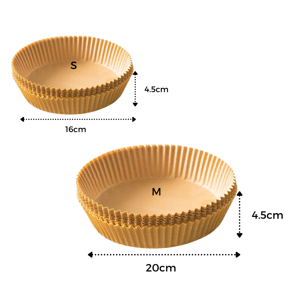 Pakke med Air Fryer engangspapir