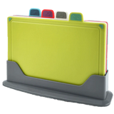 Sett med 4 skjærebrett med holder