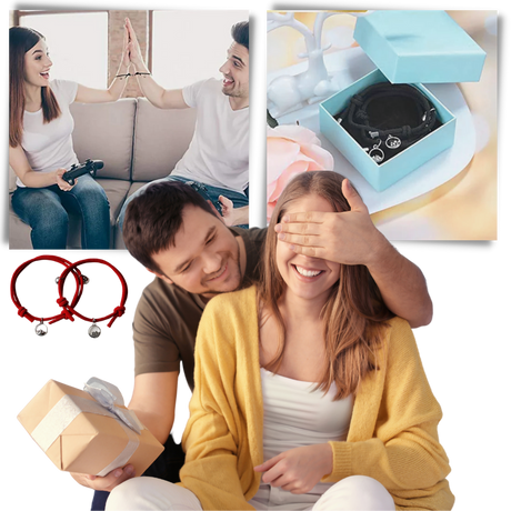 Sett med 2 magnetiske armbånd for par