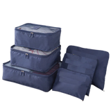 Sett med 6 små reisevesker til kofferten