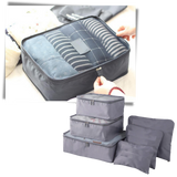 Sett med 6 små reisevesker til kofferten