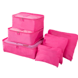 Sett med 6 små reisevesker til kofferten