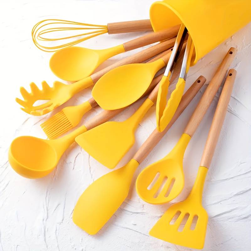 Hjemix | Kjøkkenverktøysett – silikon – non-stick belagt – varmebestandig