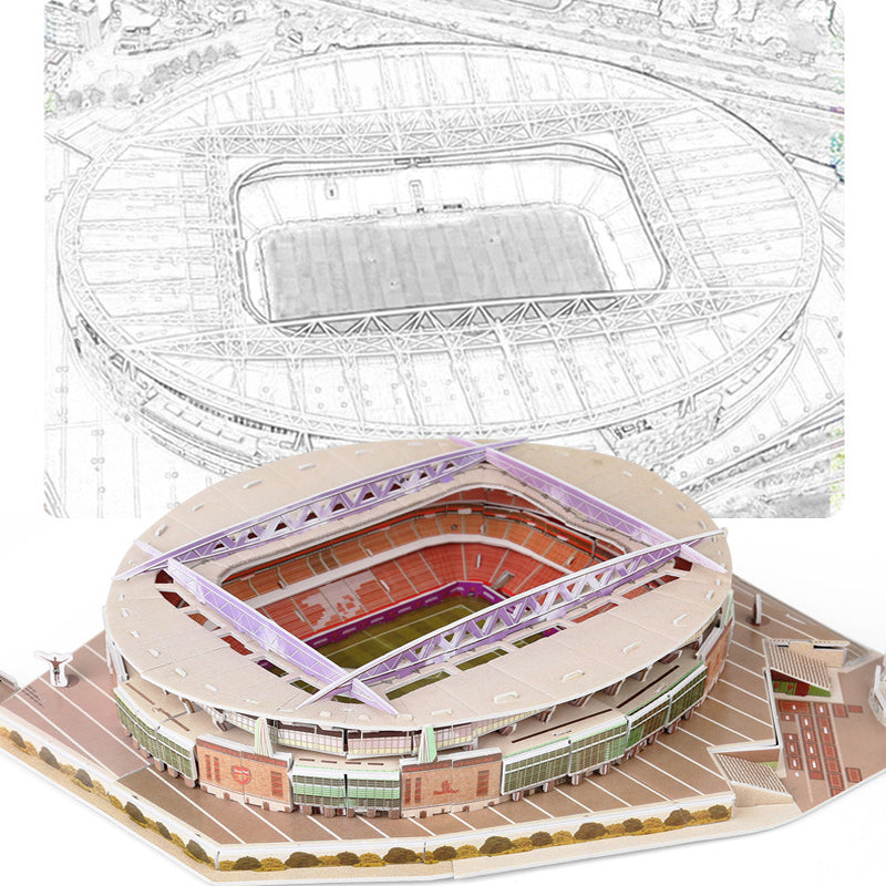 Hjemix | 3D Puslespill Fotballstadion
