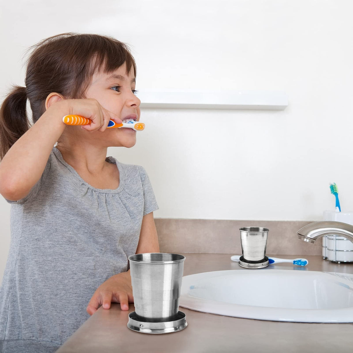 Hjemix | Sammenleggbart kopp i rustfritt stål