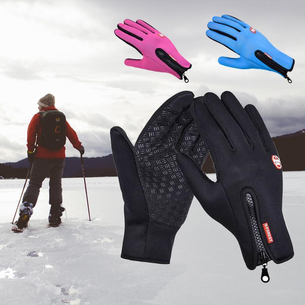 Hjemix | Høy-kvalitets, varme, vindproof og vanntette berøringsskjermhansker, Unisex