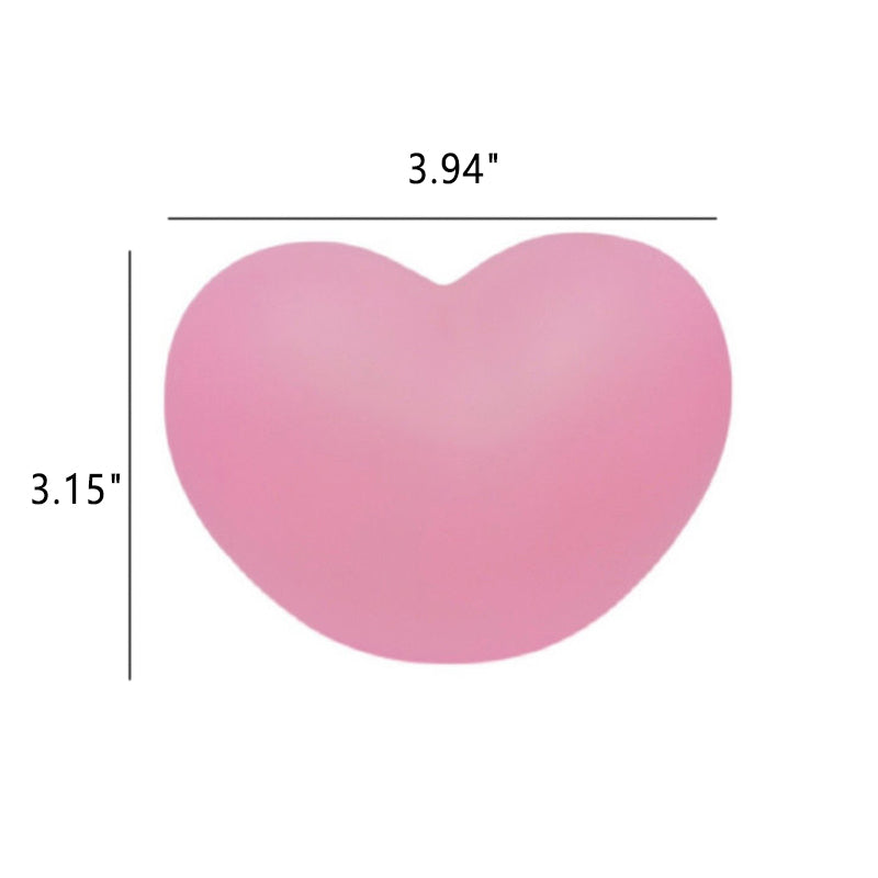 Hjemix | LuvSphere Silikon LED Nattlys | Hjerteformet Design | Bordlampe | Varm Stemningslys | Dekorativ