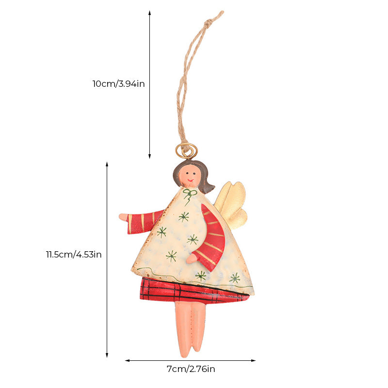 Hjemix | Retro Jern Kunst Juleengel Dekorasjon