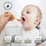 Hjemix | Silikon varmesensitive skjeer for babyer