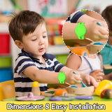 Hjemix | Barnvannsavstøtende silikon anti-tap klokke