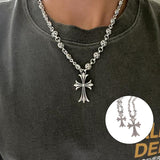 Hjemix | Gothic Cross Pendant Necklace