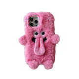 Hjemix | Morsom tungsten ut plush telefonholder for iPhone