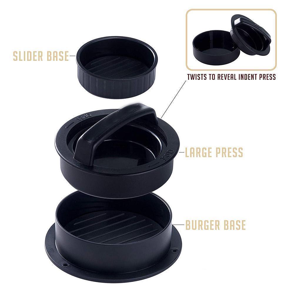 Hjemix | Hirundo 1-2-3 Burger Presse Patty Maker