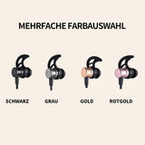 Hjemix | Bluetooth-Hodetelefoner, Stereo In-Ear Hodetelefoner, Sikker Passform For Sport, Treningssenter, Reise (Vanntett, Støyreduserende Mikrofon)