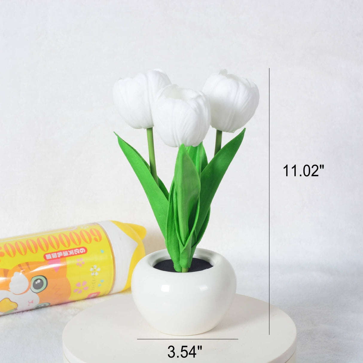Hjemix | Moderne Kreativ Simulering Tulipan Peony LED Nattlys Bordlampe