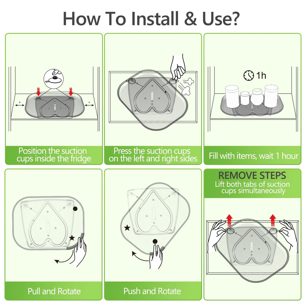 Hjemix | Rektangulært fat for kjøleskap