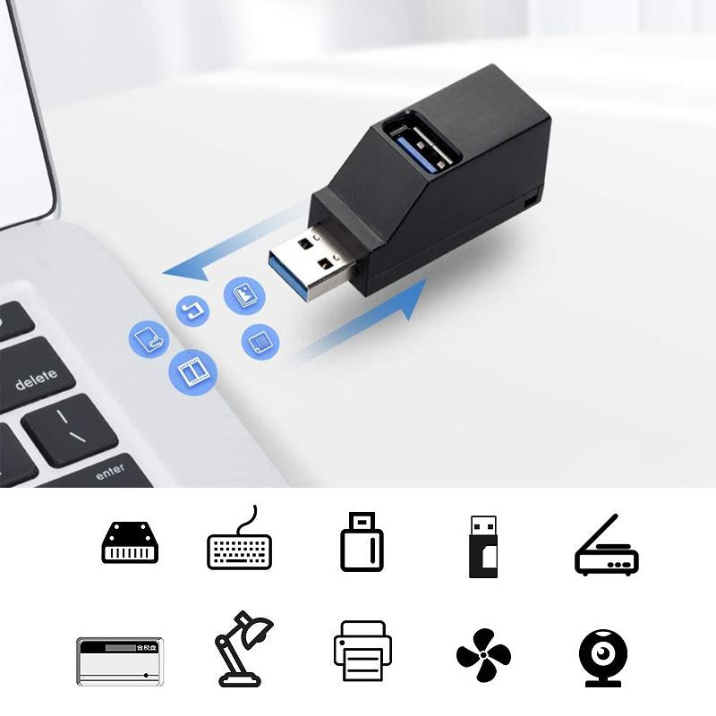 Hjemix | 3-Port Tiny USB Hub