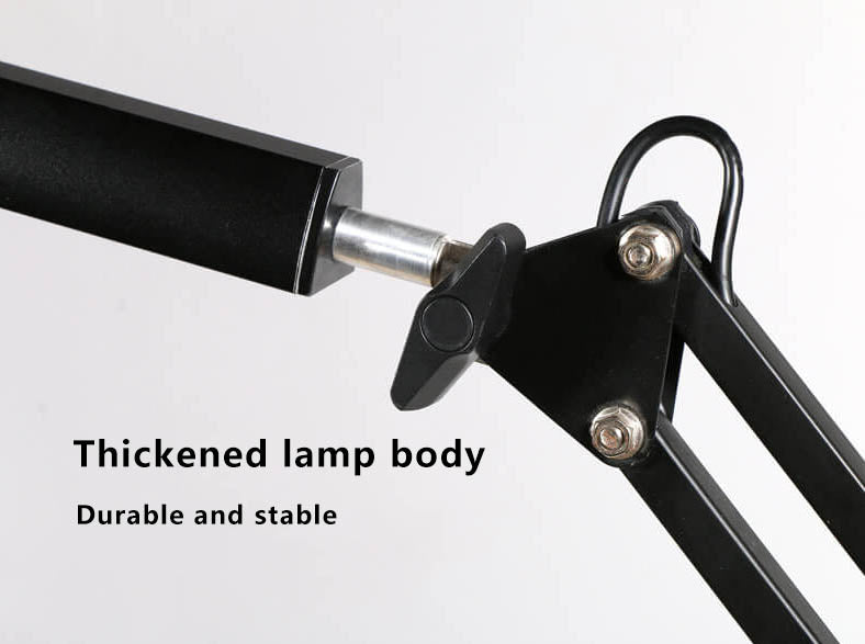 Hjemix | LED Foldbar Lang Arm Klips Øyevern USB Leselampe